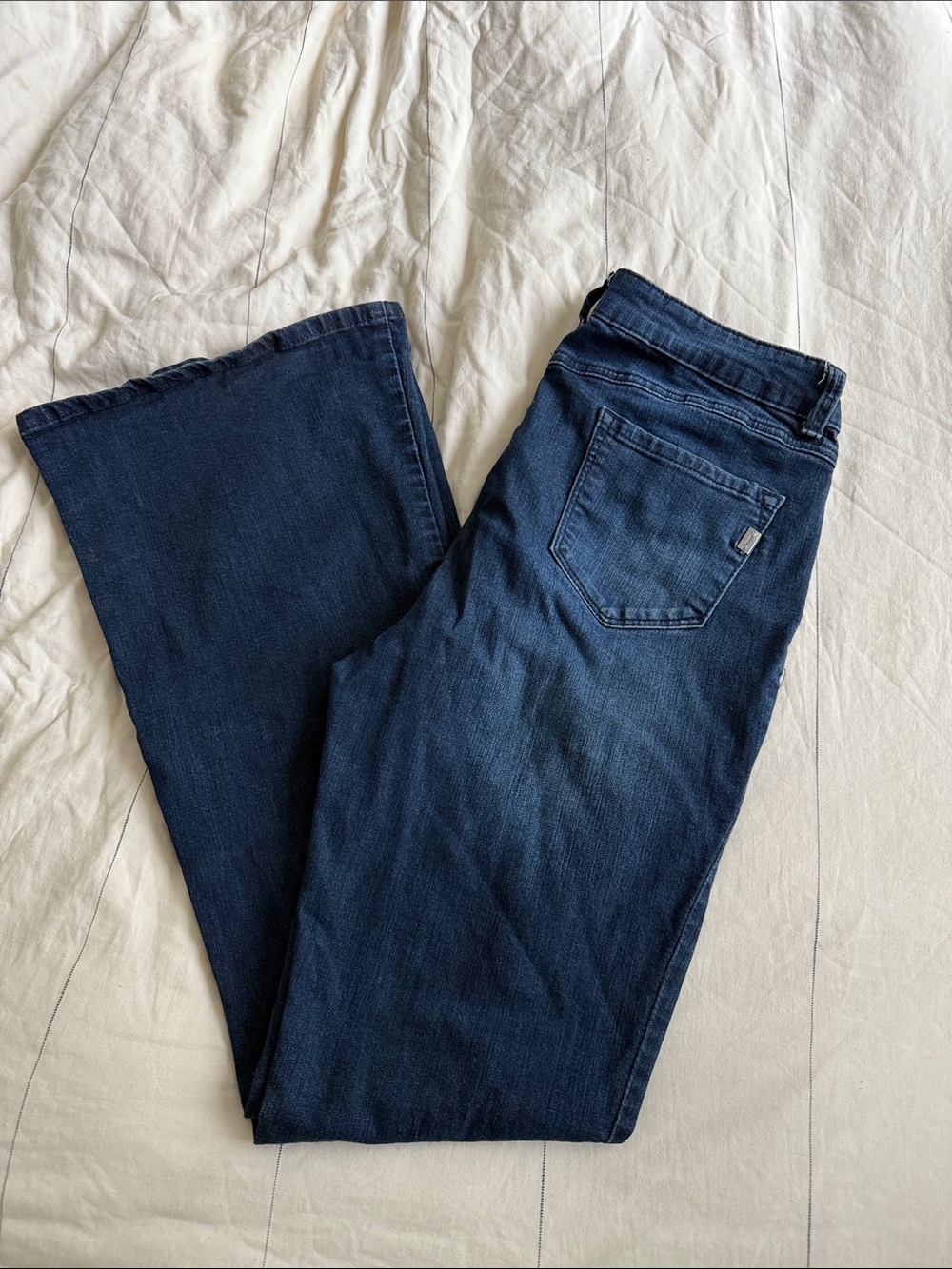 1822 Denim Women's Dark Indigo Wide Leg Jeans